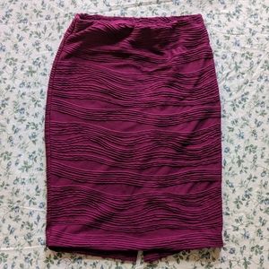 Berry Mossimo Pencil Skirt, XS